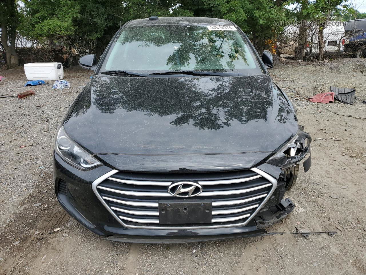 2018 Hyundai Elantra Se Черный vin: 5NPD74LF5JH349972