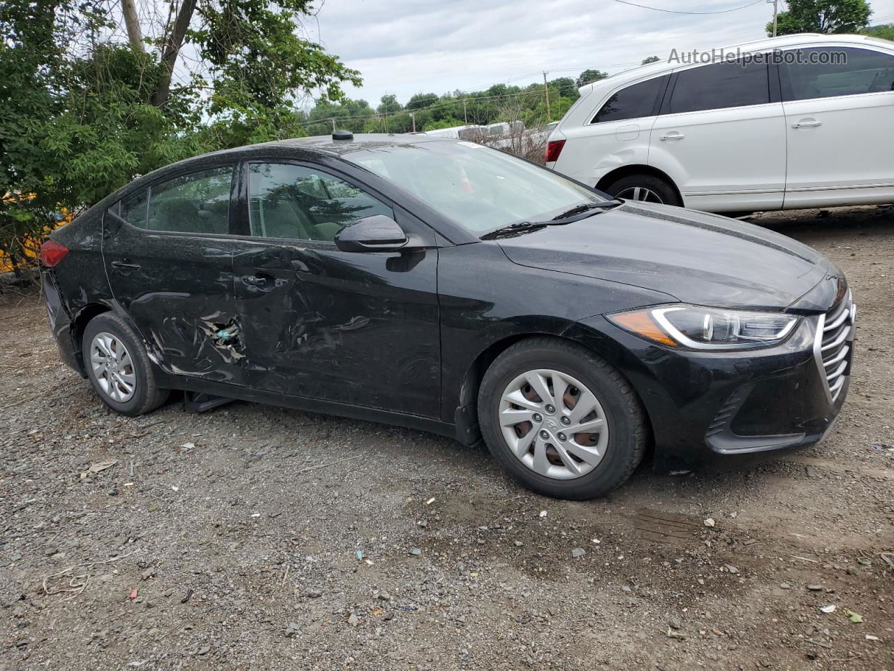 2018 Hyundai Elantra Se Black vin: 5NPD74LF5JH349972