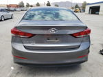 2018 Hyundai Elantra Se Gray vin: 5NPD74LF5JH352158