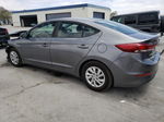 2018 Hyundai Elantra Se Gray vin: 5NPD74LF5JH352158