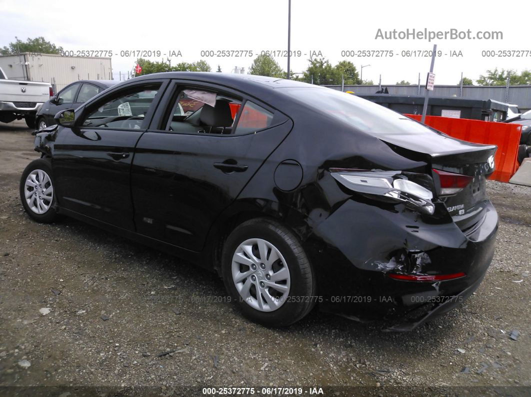 2018 Hyundai Elantra Se Black vin: 5NPD74LF5JH354475