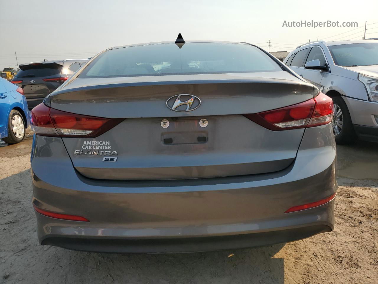 2018 Hyundai Elantra Se Серый vin: 5NPD74LF5JH380042