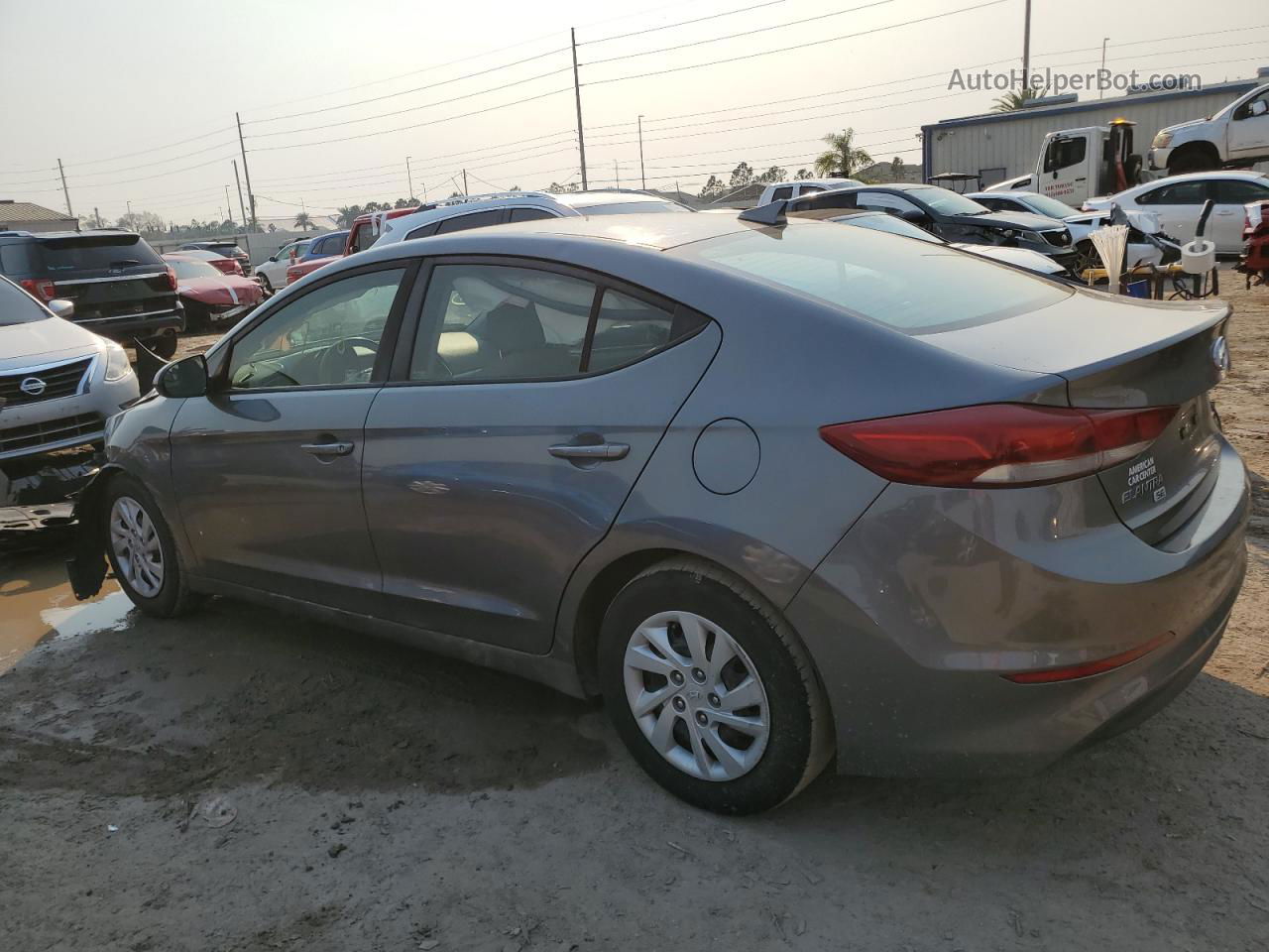 2018 Hyundai Elantra Se Серый vin: 5NPD74LF5JH380042