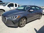 2018 Hyundai Elantra Se Gray vin: 5NPD74LF5JH392269