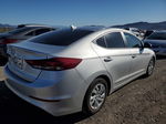 2018 Hyundai Elantra Se Silver vin: 5NPD74LF5JH392465