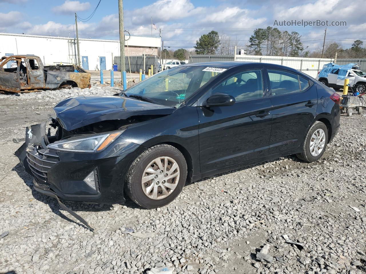 2019 Hyundai Elantra Se Black vin: 5NPD74LF5KH449832