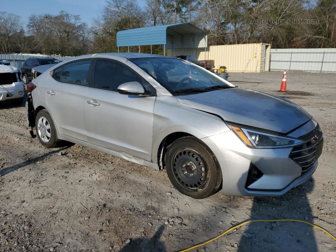 2019 Hyundai Elantra Se Silver vin: 5NPD74LF5KH453685