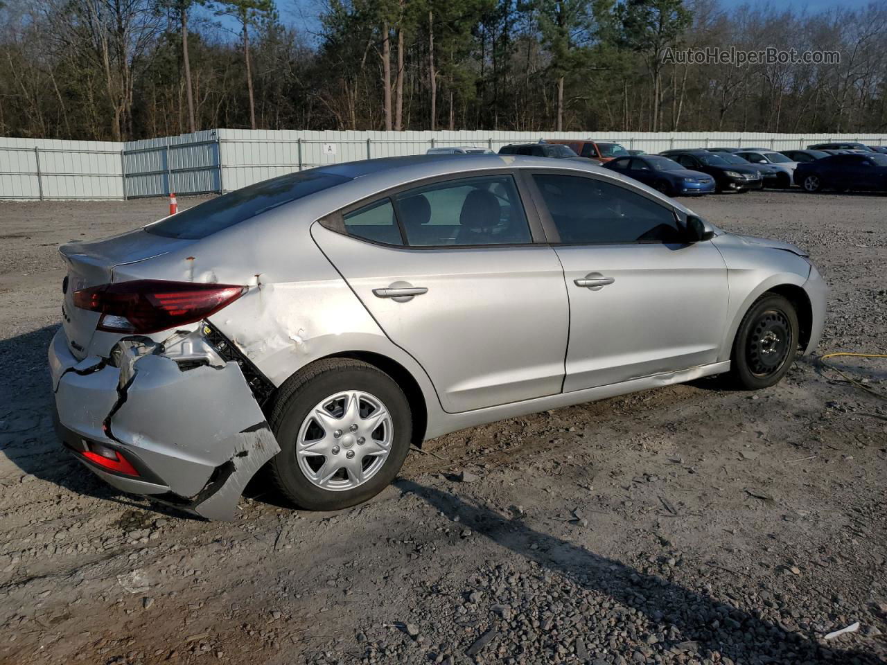 2019 Hyundai Elantra Se Silver vin: 5NPD74LF5KH453685