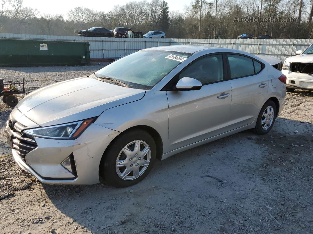 2019 Hyundai Elantra Se Silver vin: 5NPD74LF5KH453685