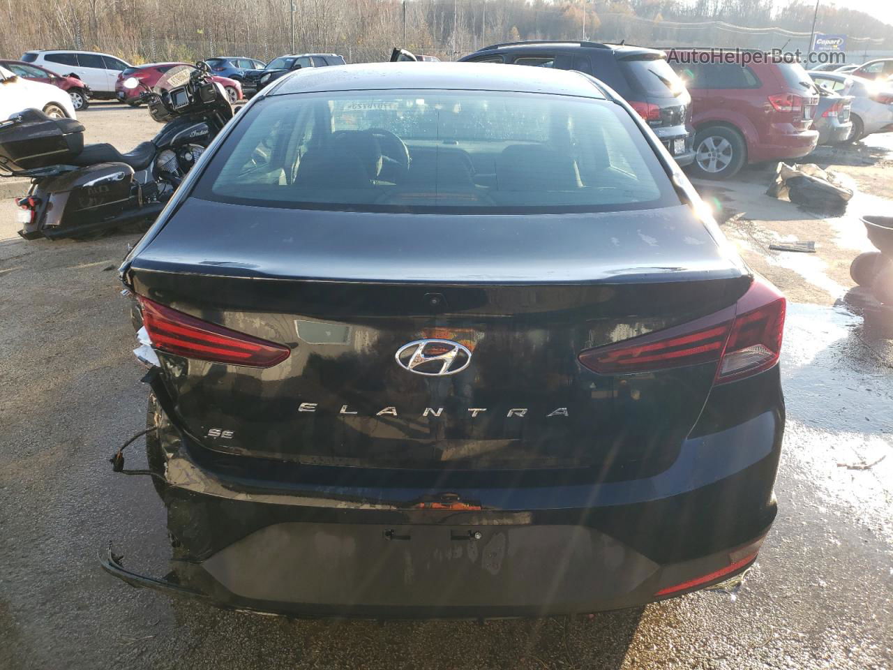 2019 Hyundai Elantra Se Black vin: 5NPD74LF5KH469532