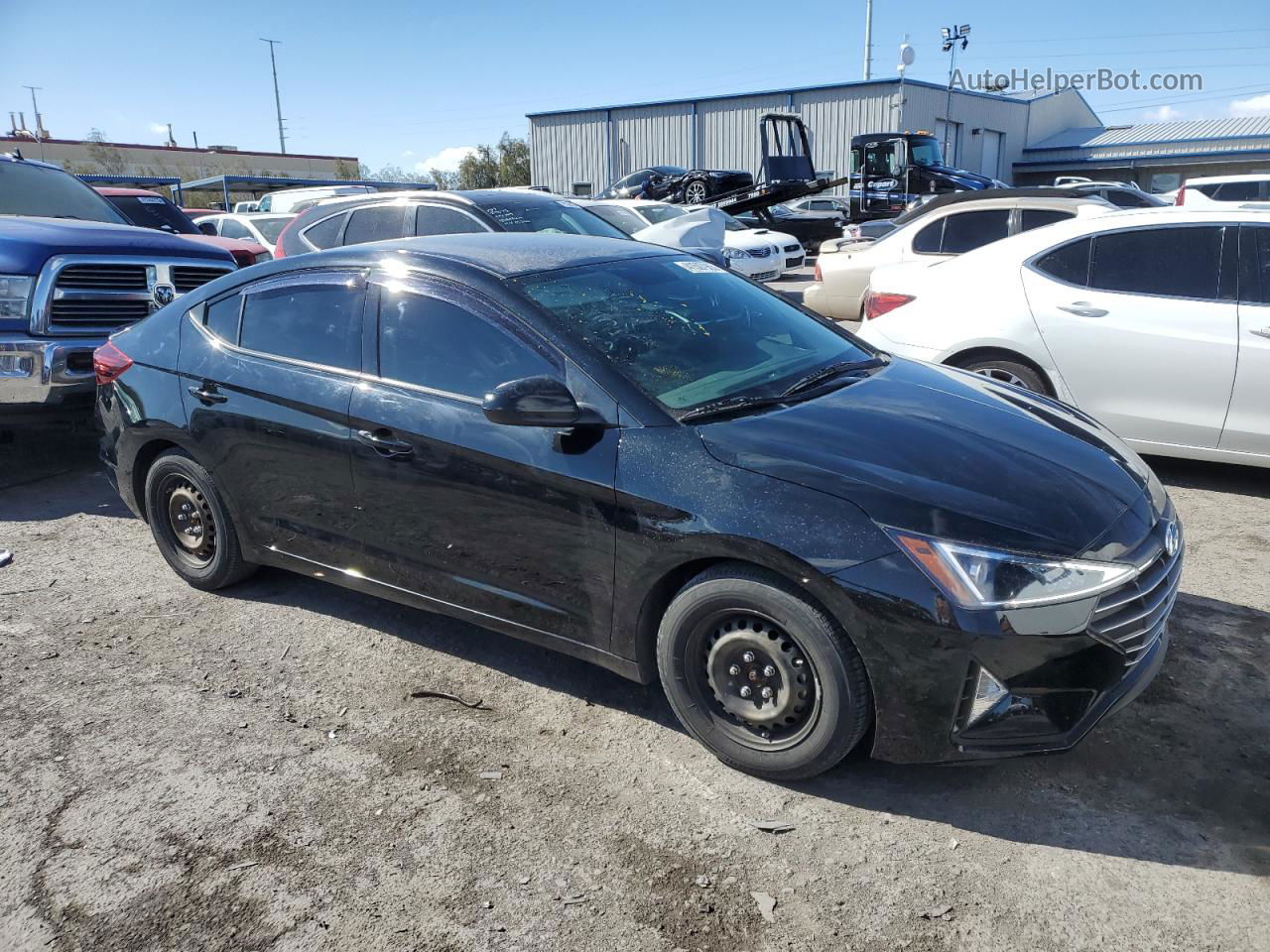 2019 Hyundai Elantra Se Black vin: 5NPD74LF5KH489795