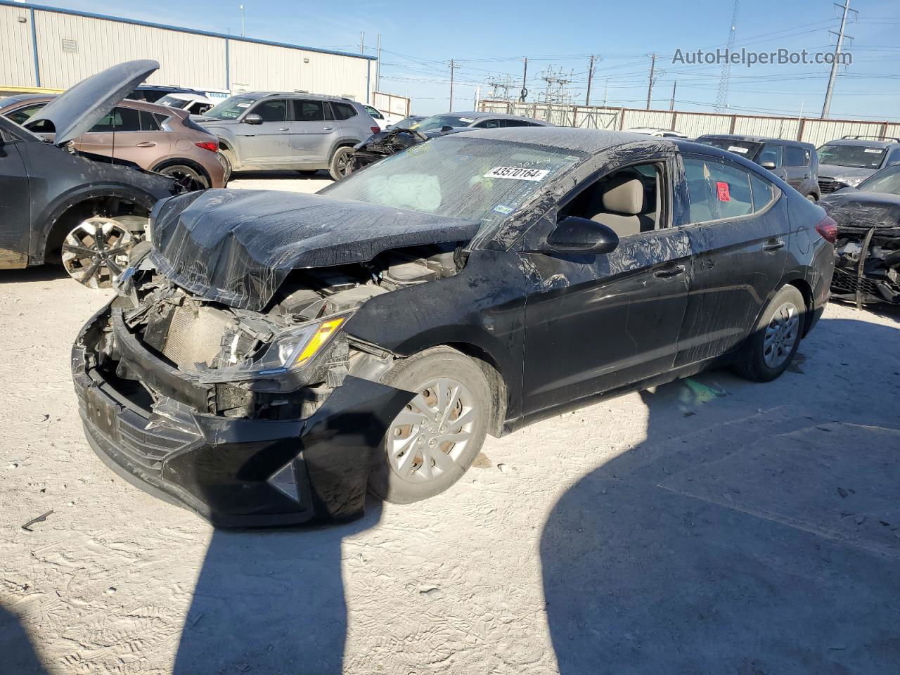 2019 Hyundai Elantra Se Black vin: 5NPD74LF5KH496648