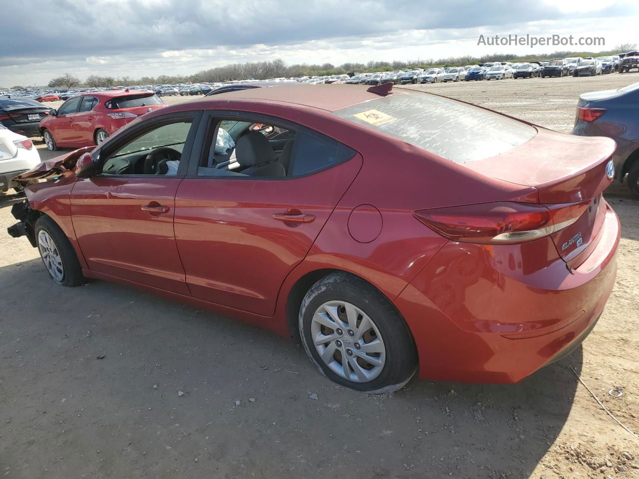 2017 Hyundai Elantra Se Красный vin: 5NPD74LF6HH075661