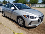 2017 Hyundai Elantra Se Silver vin: 5NPD74LF6HH078057