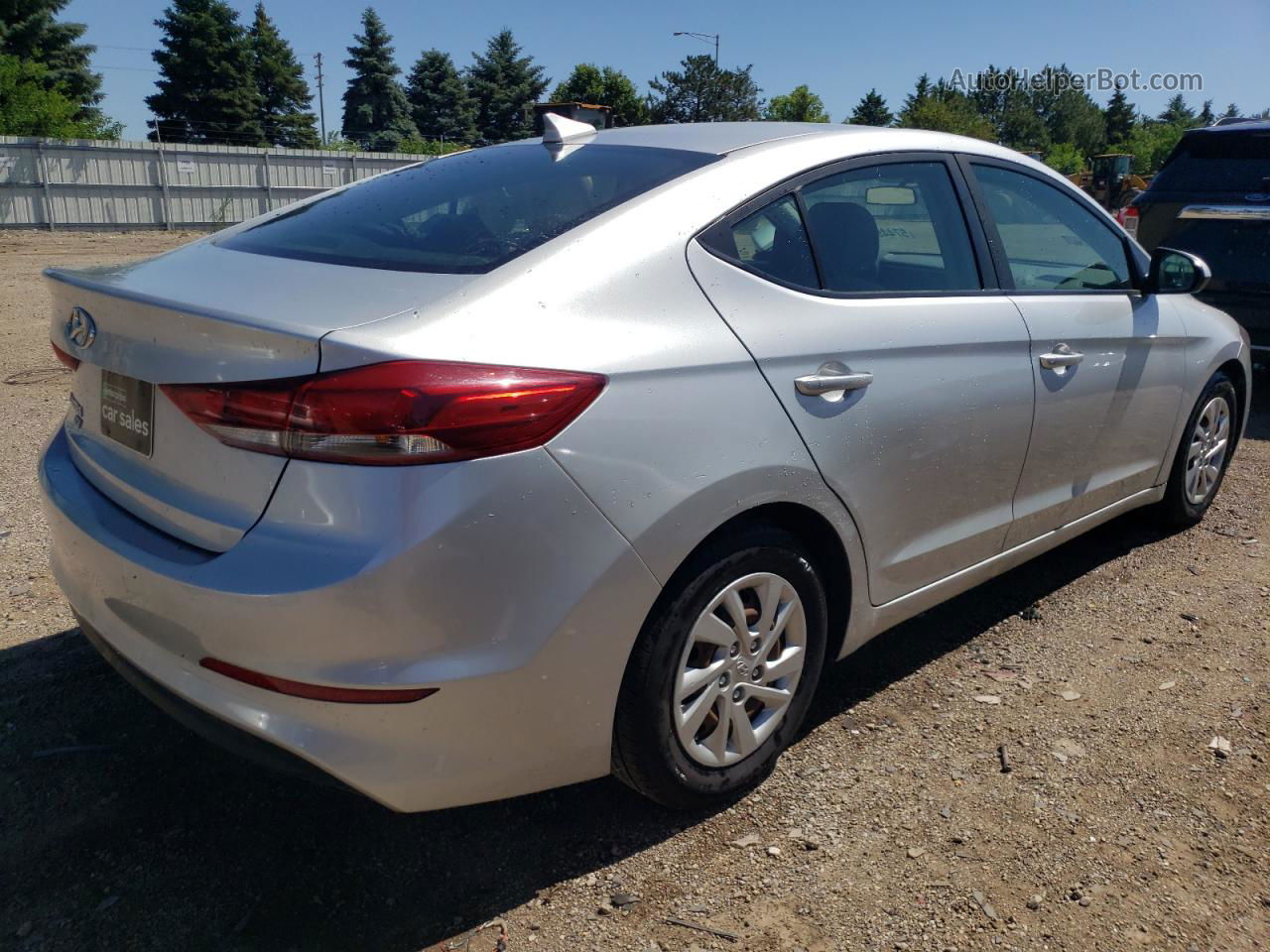 2017 Hyundai Elantra Se Silver vin: 5NPD74LF6HH078057