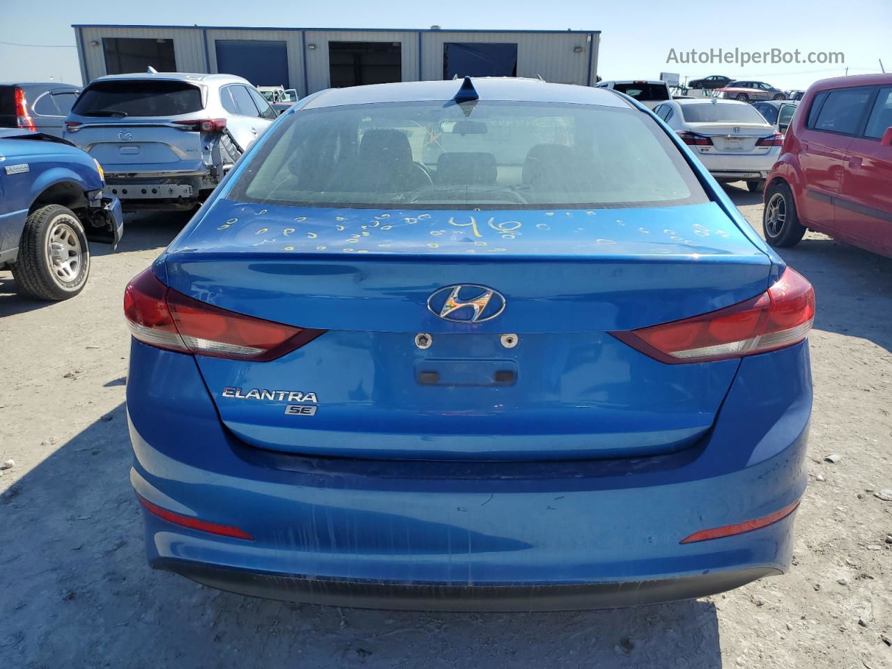 2017 Hyundai Elantra Se Синий vin: 5NPD74LF6HH082657