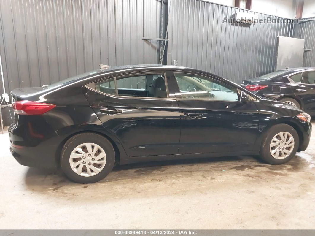 2017 Hyundai Elantra Se Черный vin: 5NPD74LF6HH092573