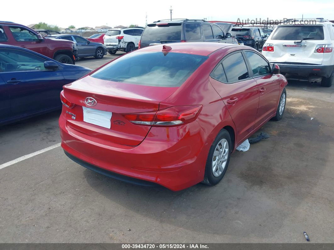 2017 Hyundai Elantra Se Maroon vin: 5NPD74LF6HH111011