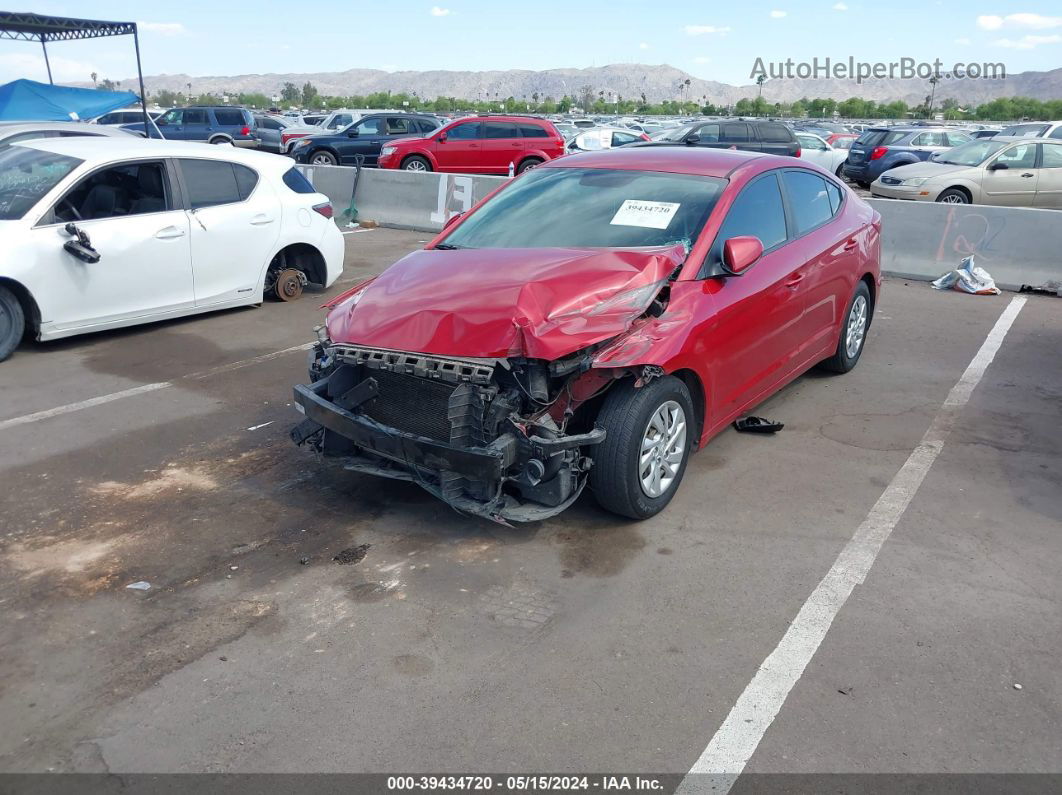 2017 Hyundai Elantra Se Maroon vin: 5NPD74LF6HH111011