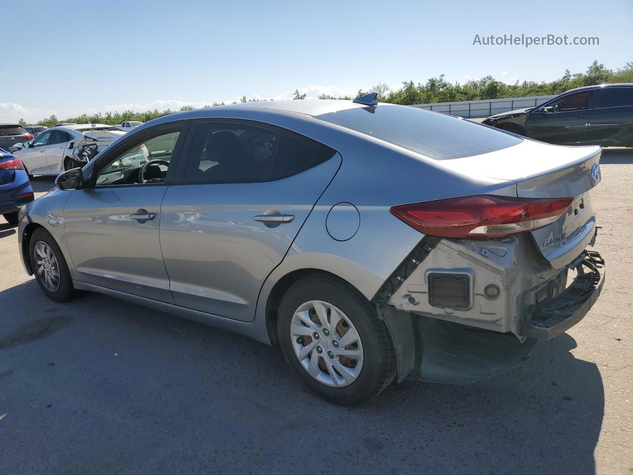 2017 Hyundai Elantra Se Silver vin: 5NPD74LF6HH139150