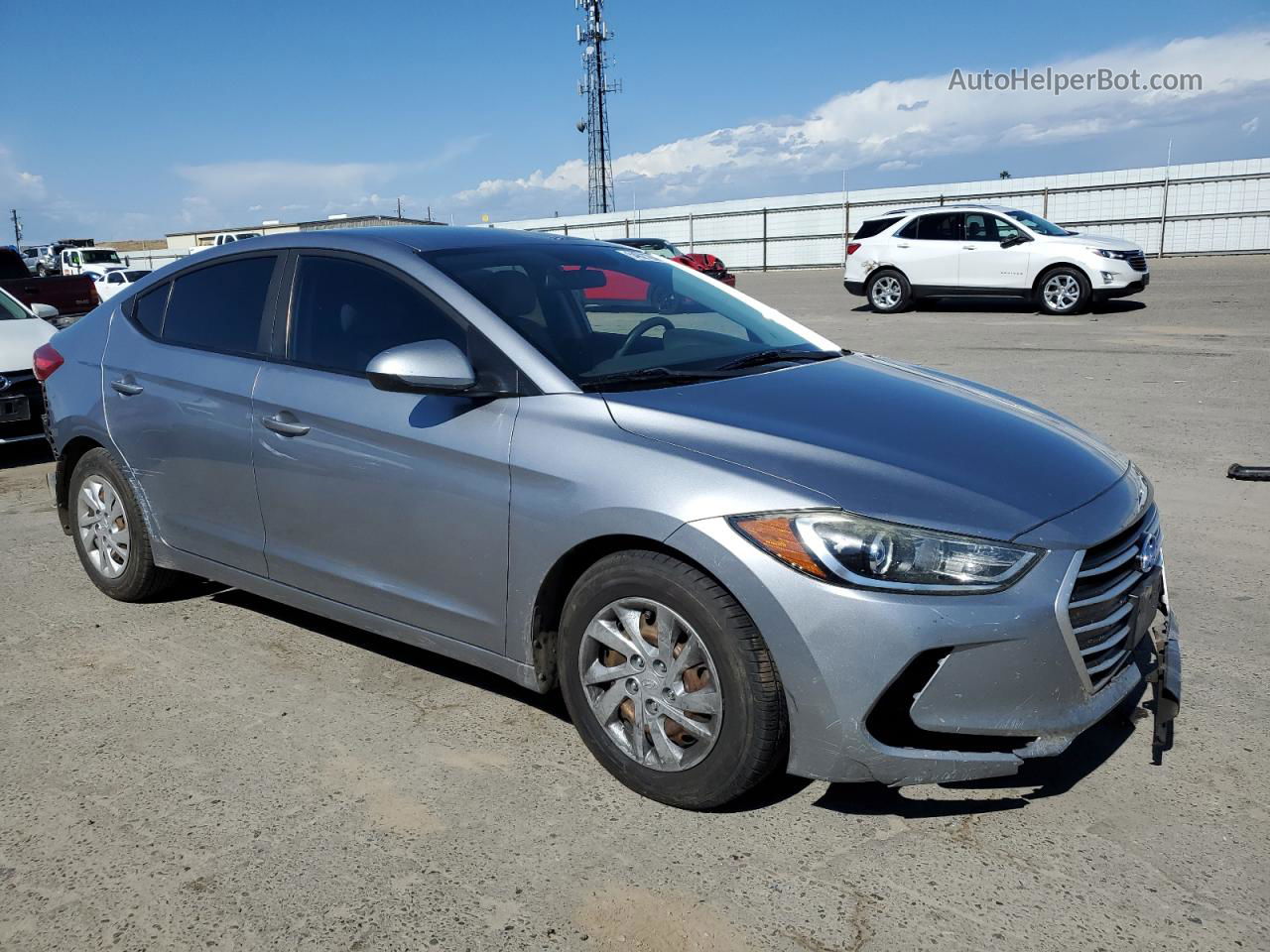 2017 Hyundai Elantra Se Silver vin: 5NPD74LF6HH139150