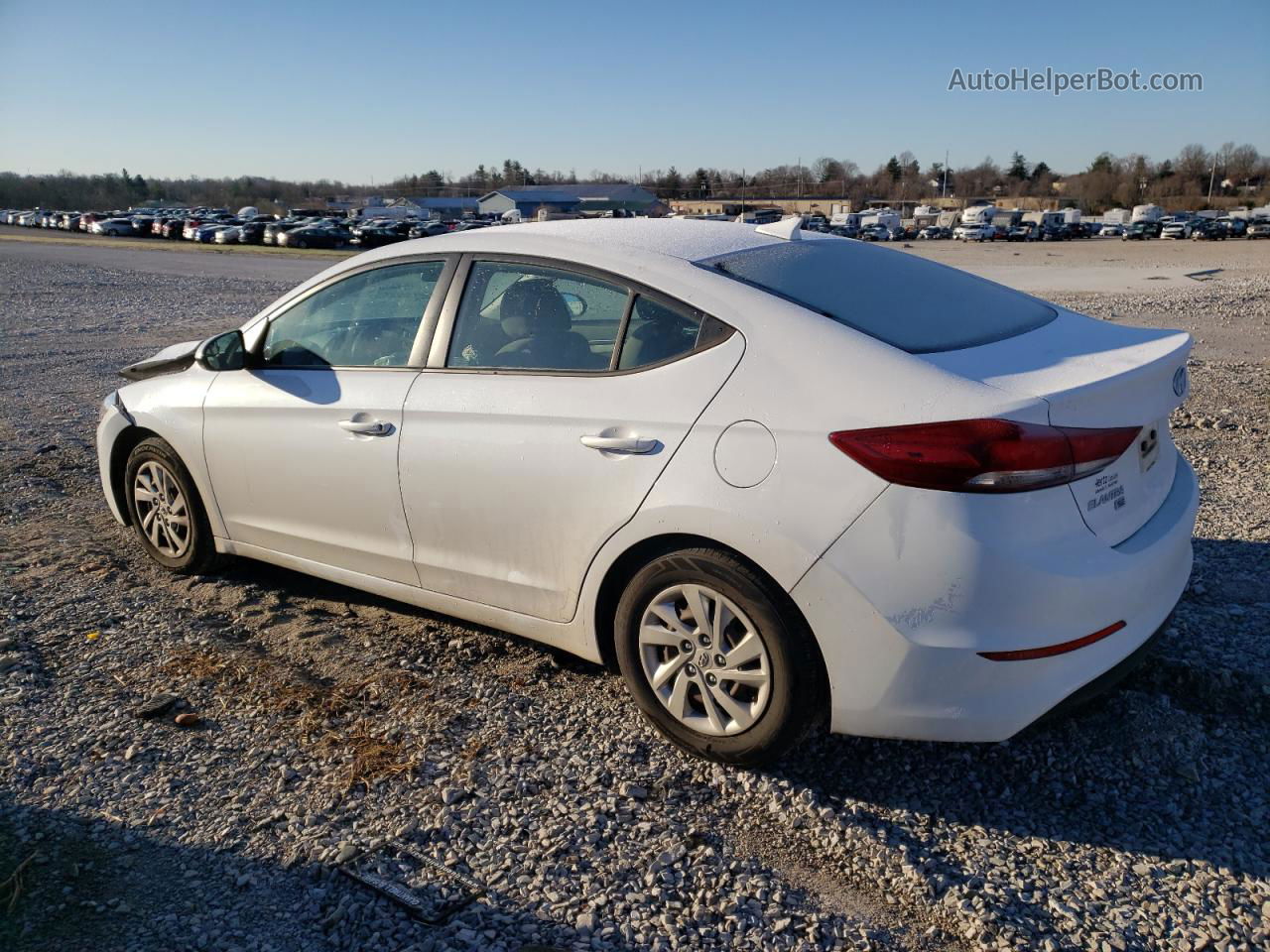 2017 Hyundai Elantra Se White vin: 5NPD74LF6HH146048