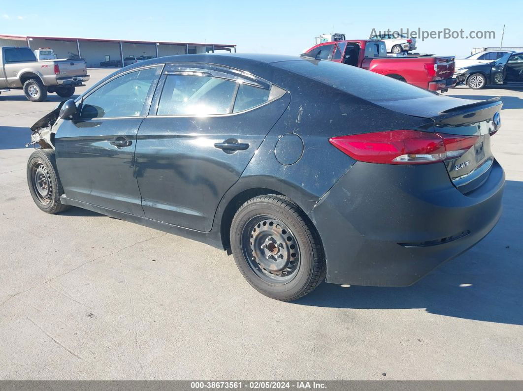 2017 Hyundai Elantra Se Черный vin: 5NPD74LF6HH153842