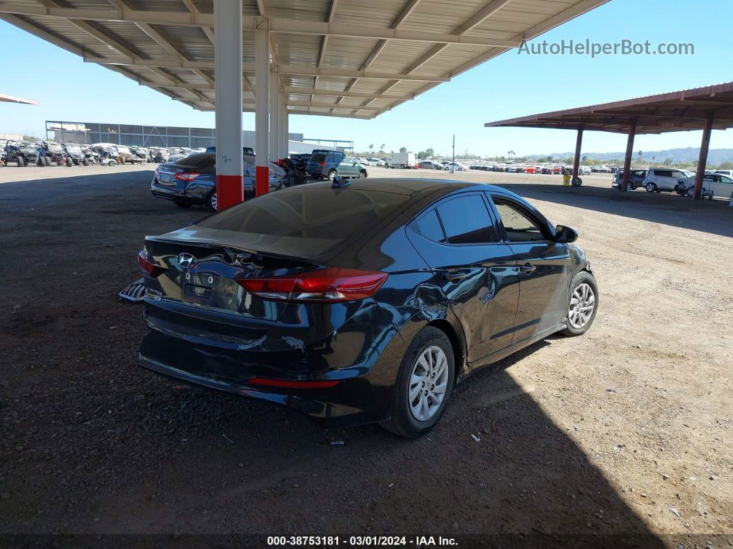 2017 Hyundai Elantra Se Черный vin: 5NPD74LF6HH155414