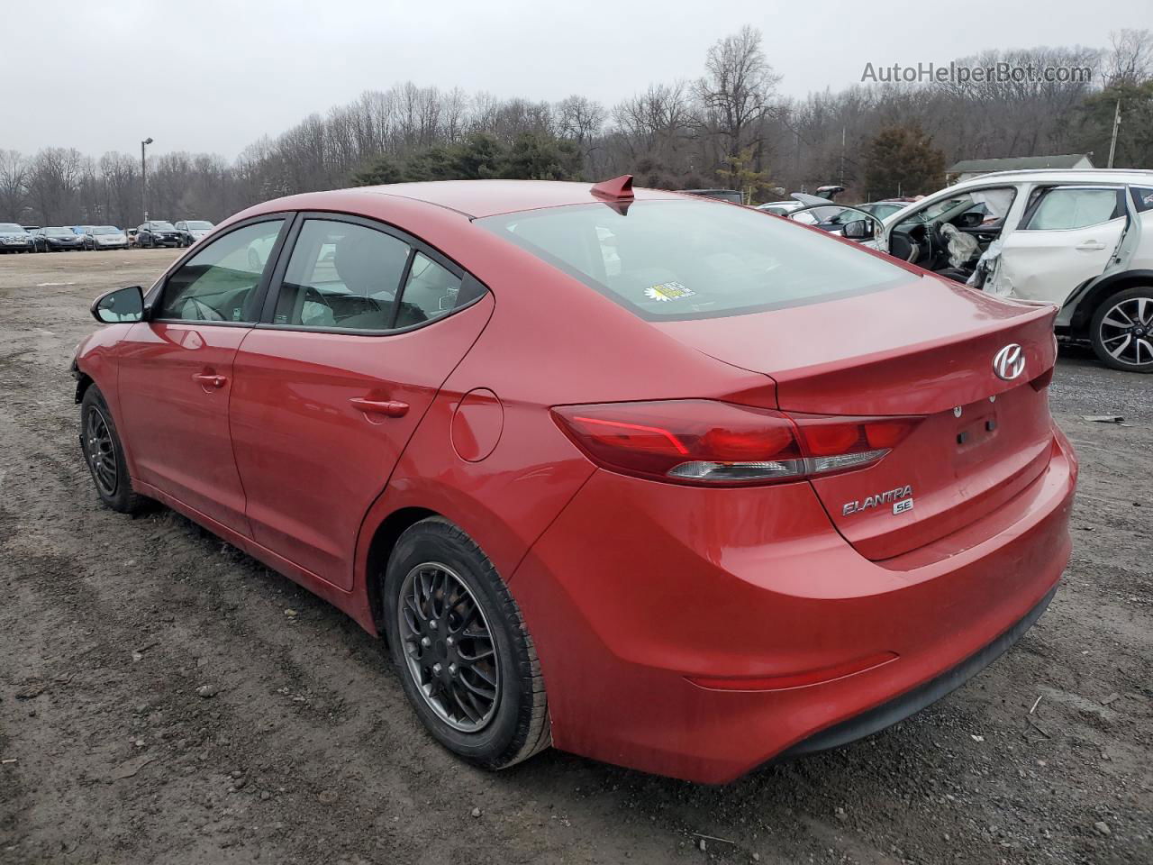 2017 Hyundai Elantra Se Red vin: 5NPD74LF6HH157440