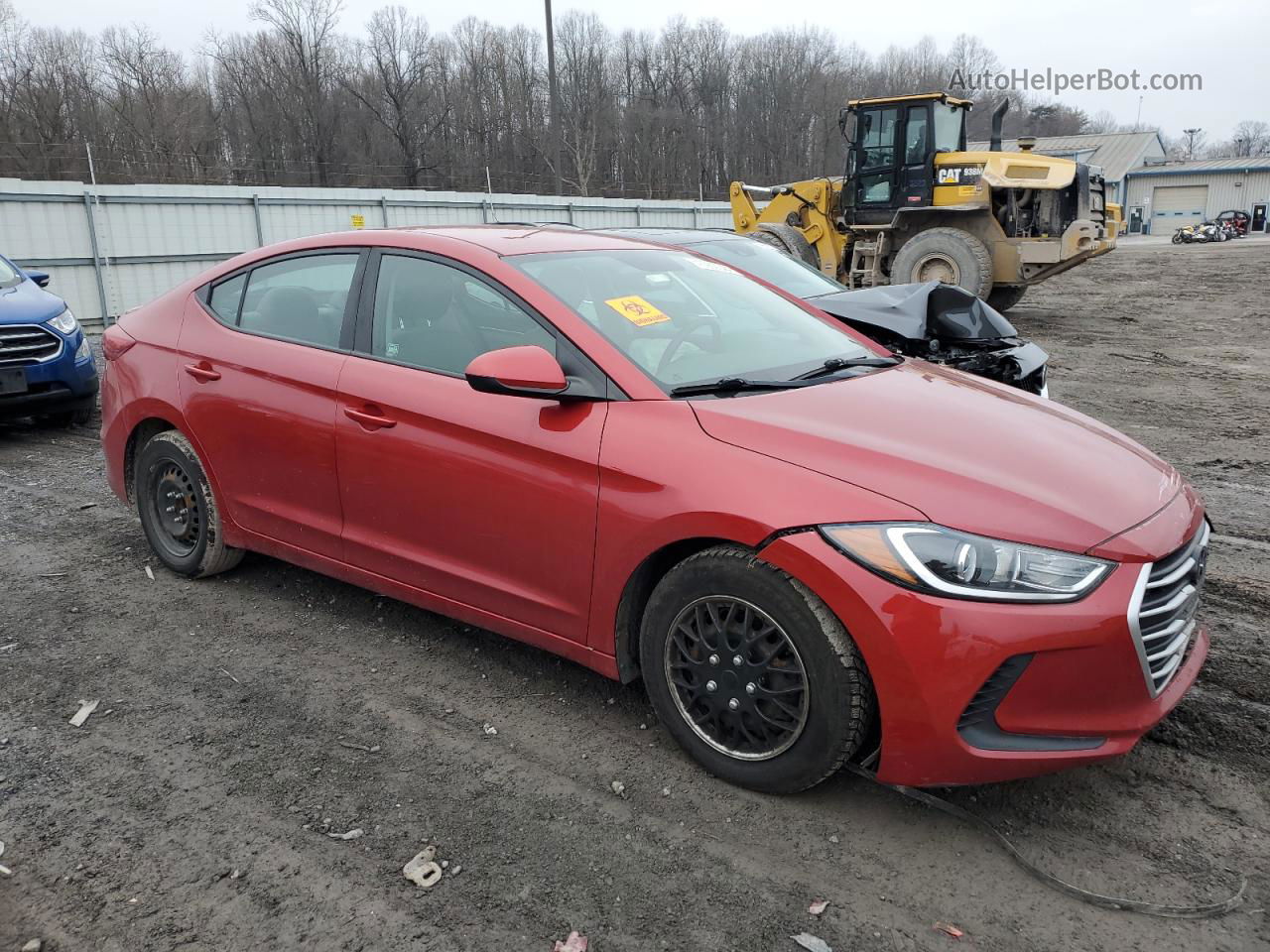 2017 Hyundai Elantra Se Red vin: 5NPD74LF6HH157440