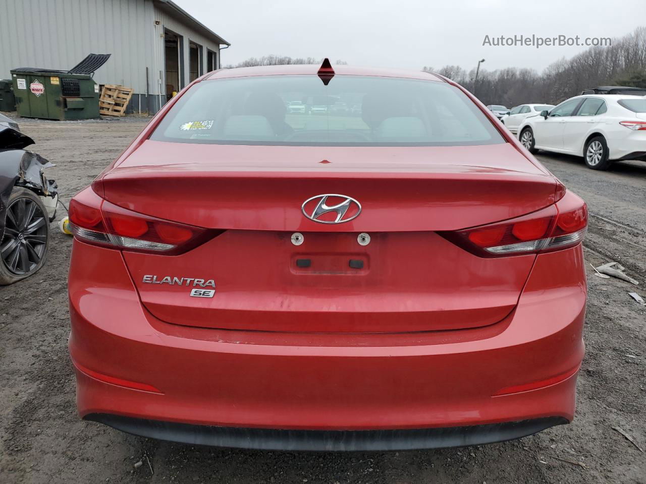 2017 Hyundai Elantra Se Red vin: 5NPD74LF6HH157440