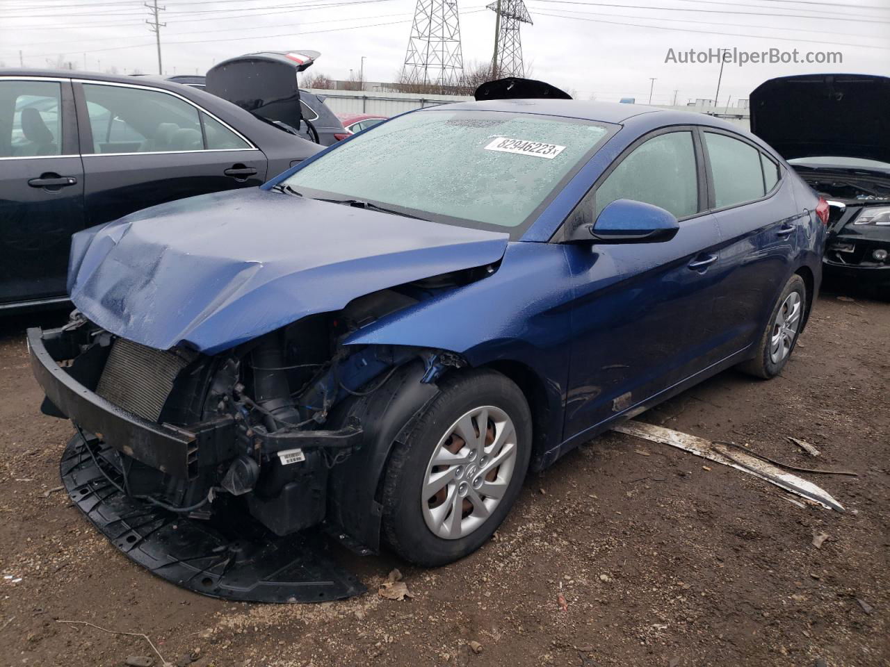 2017 Hyundai Elantra Se Blue vin: 5NPD74LF6HH191751