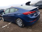 2017 Hyundai Elantra Se Blue vin: 5NPD74LF6HH191751