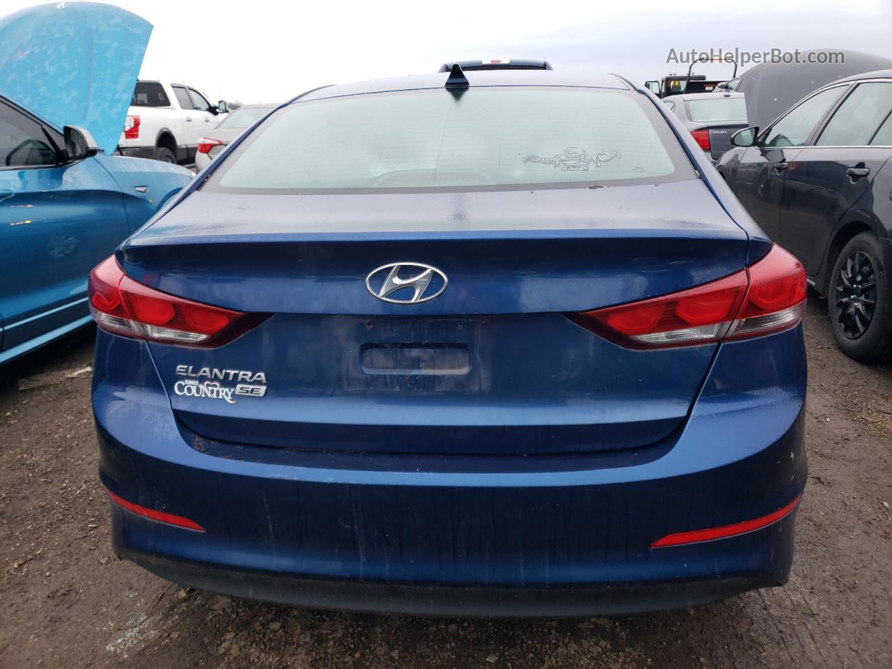 2017 Hyundai Elantra Se Blue vin: 5NPD74LF6HH191751