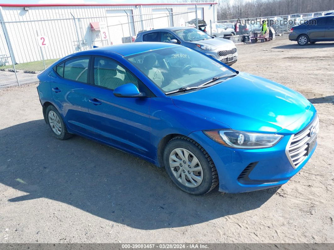 2017 Hyundai Elantra Se Blue vin: 5NPD74LF6HH200223