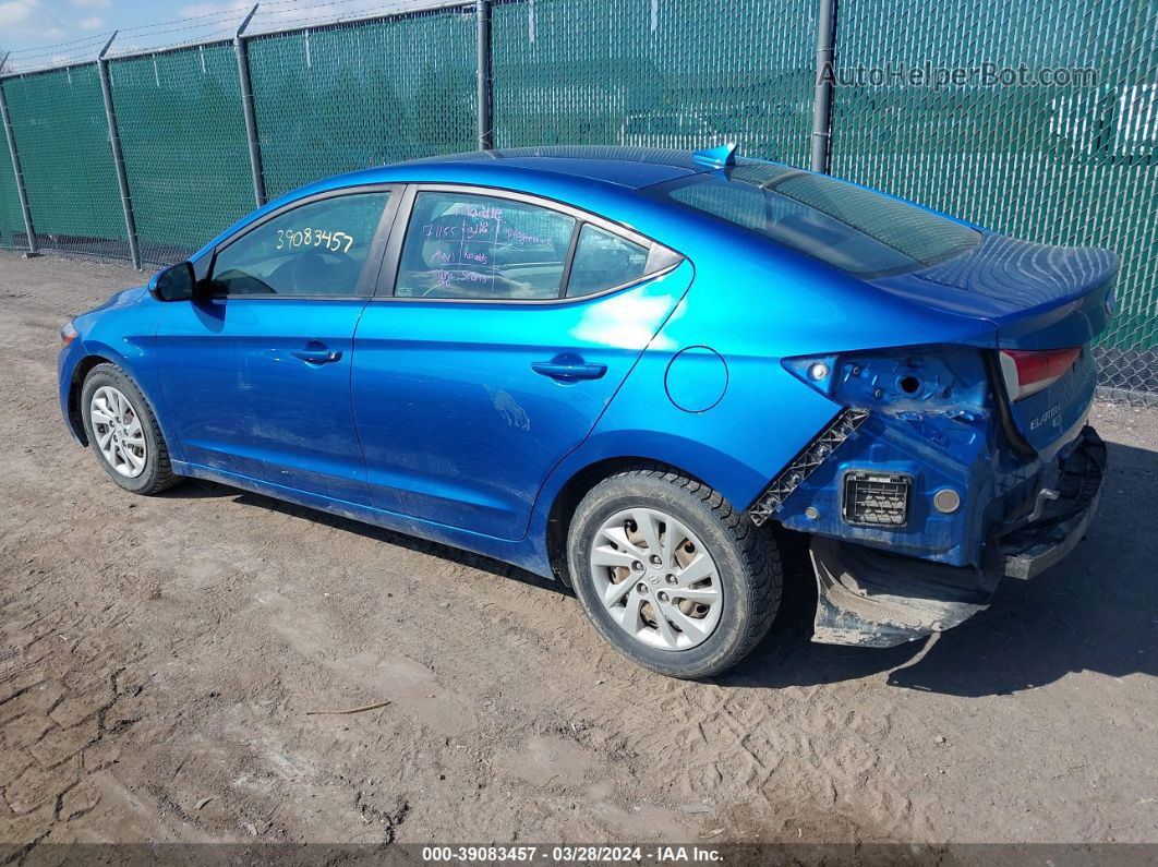 2017 Hyundai Elantra Se Blue vin: 5NPD74LF6HH200223