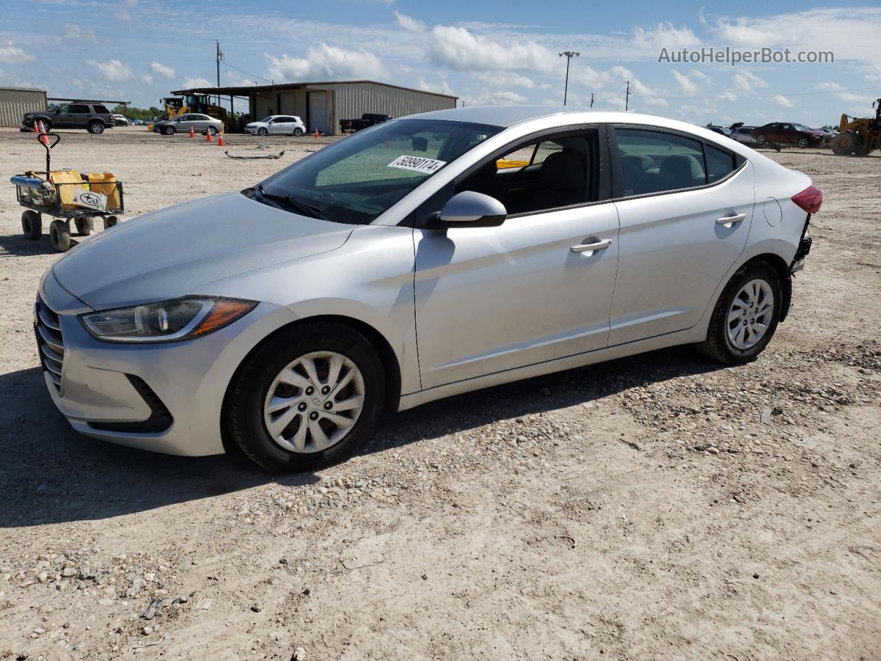 2017 Hyundai Elantra Se Silver vin: 5NPD74LF6HH201565