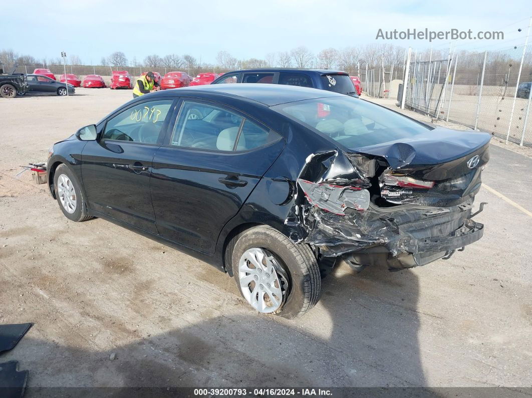 2018 Hyundai Elantra Se Black vin: 5NPD74LF6JH274375