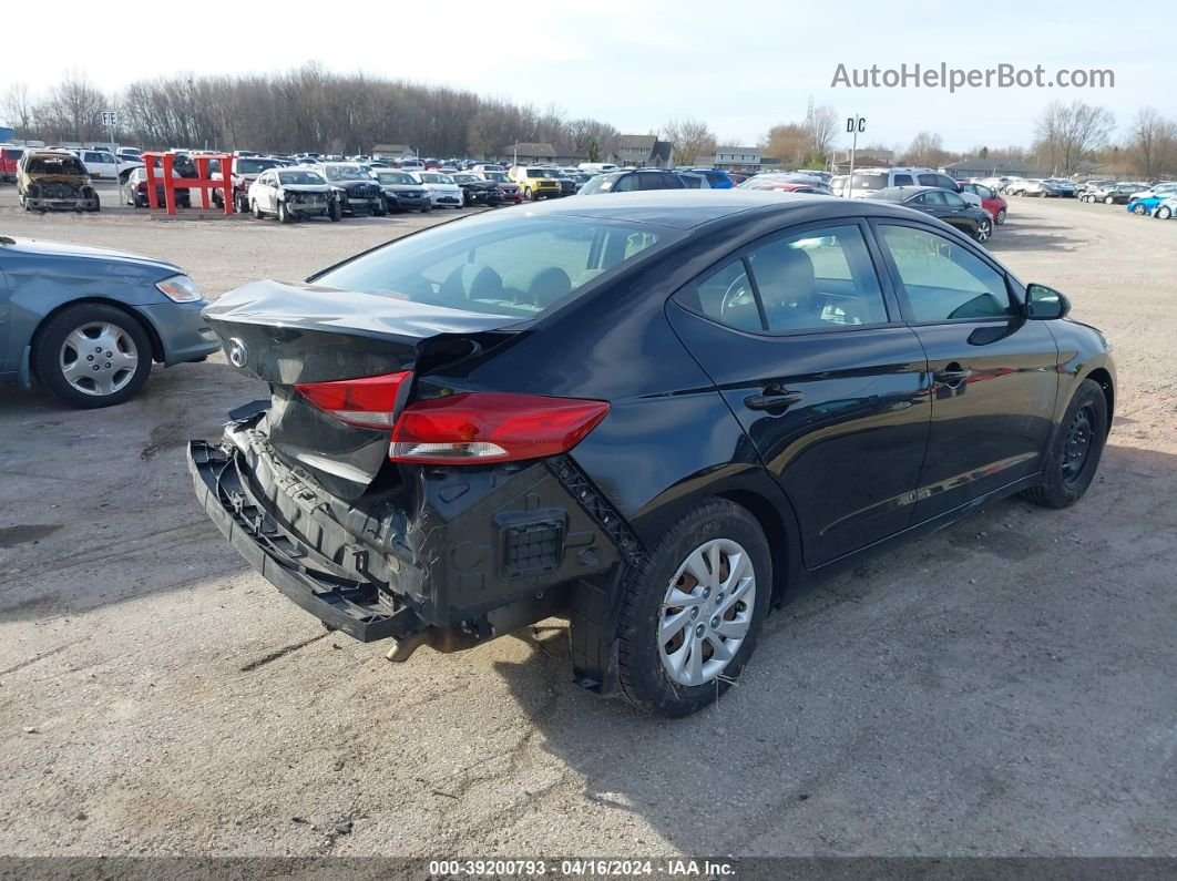 2018 Hyundai Elantra Se Black vin: 5NPD74LF6JH274375