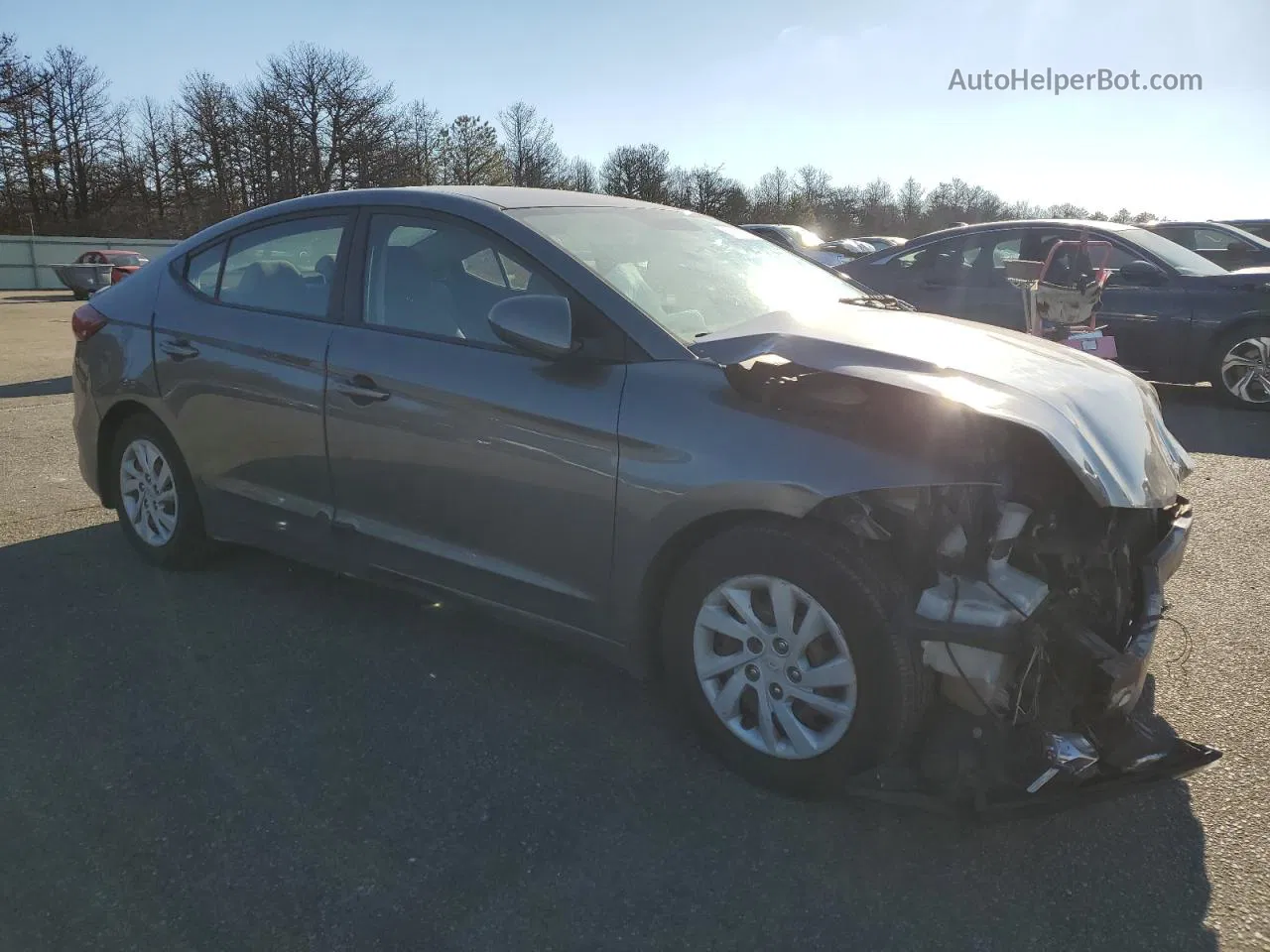 2018 Hyundai Elantra Se Charcoal vin: 5NPD74LF6JH386223