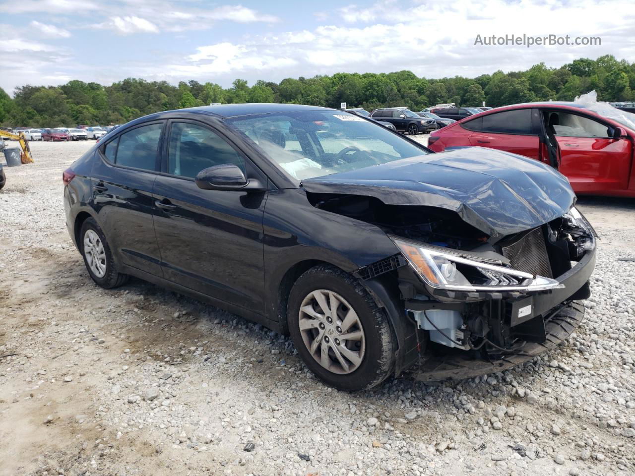 2019 Hyundai Elantra Se Black vin: 5NPD74LF6KH413678