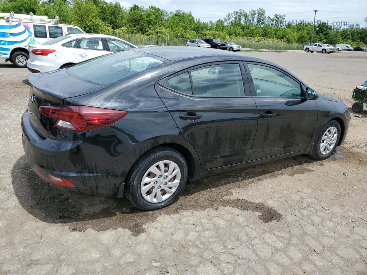 2019 Hyundai Elantra Se Черный vin: 5NPD74LF6KH476957