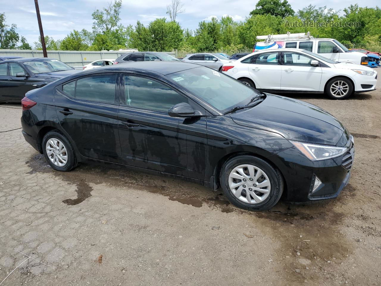 2019 Hyundai Elantra Se Black vin: 5NPD74LF6KH476957