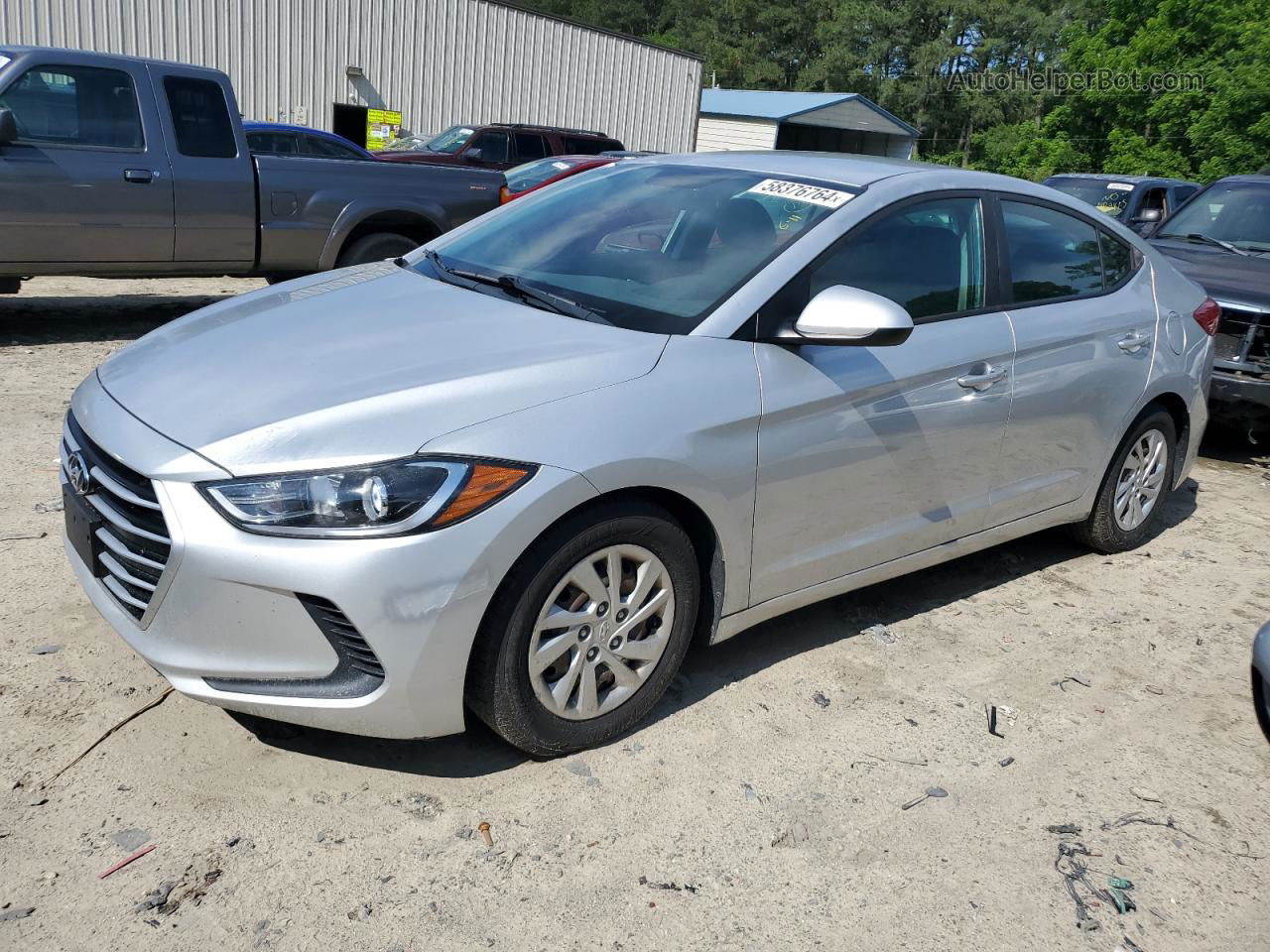 2017 Hyundai Elantra Se Silver vin: 5NPD74LF7HH065687