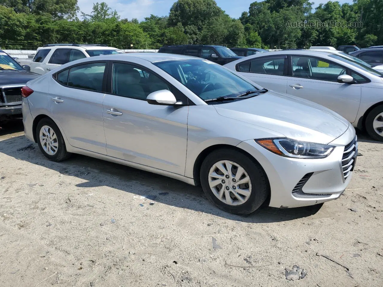 2017 Hyundai Elantra Se Silver vin: 5NPD74LF7HH065687