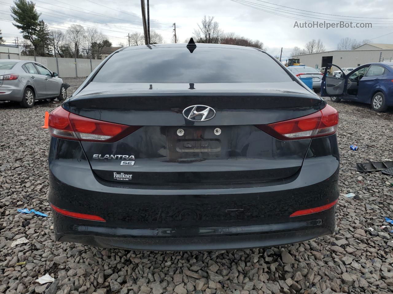 2017 Hyundai Elantra Se Black vin: 5NPD74LF7HH088161