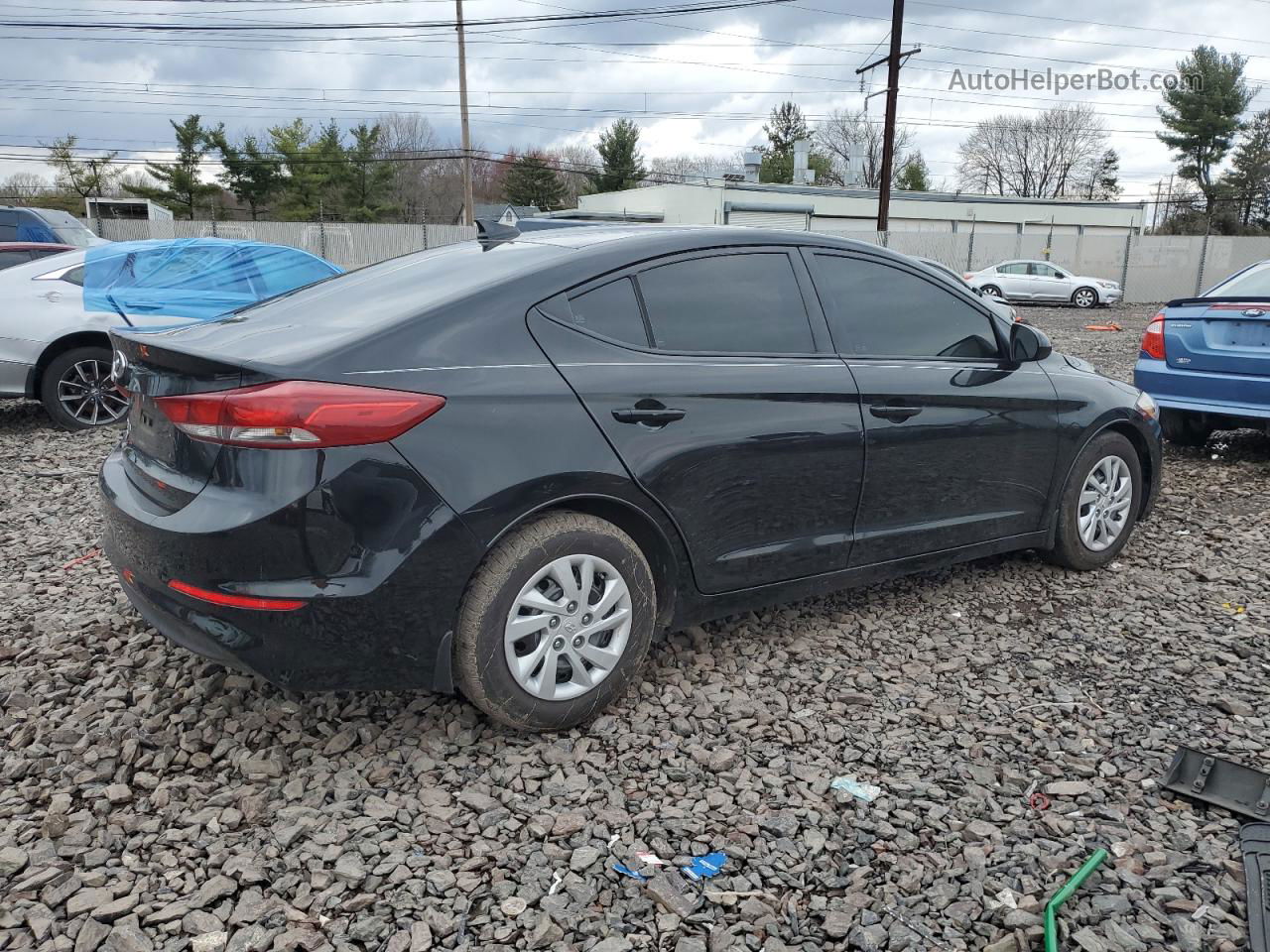 2017 Hyundai Elantra Se Black vin: 5NPD74LF7HH088161