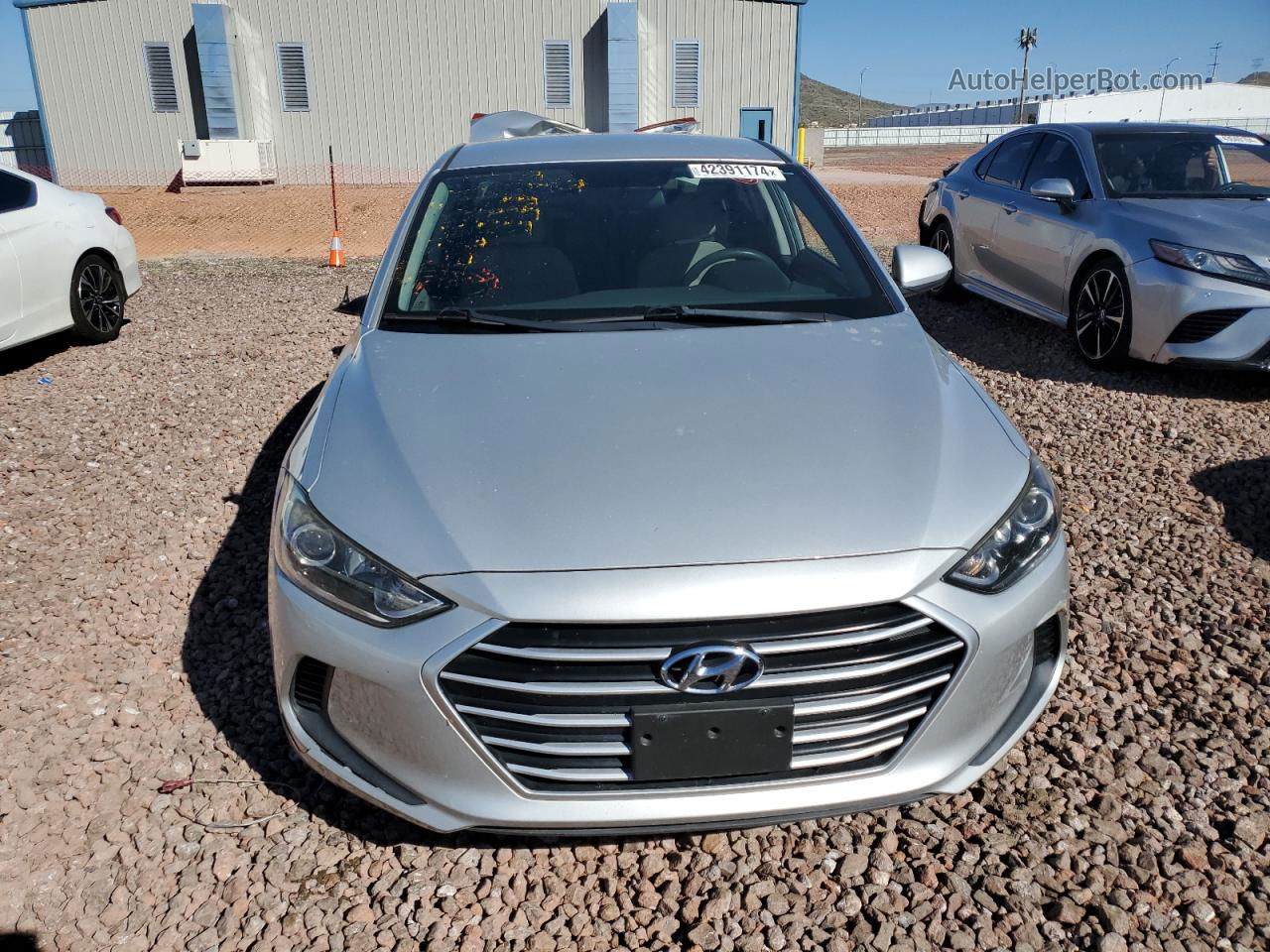 2017 Hyundai Elantra Se Silver vin: 5NPD74LF7HH090539