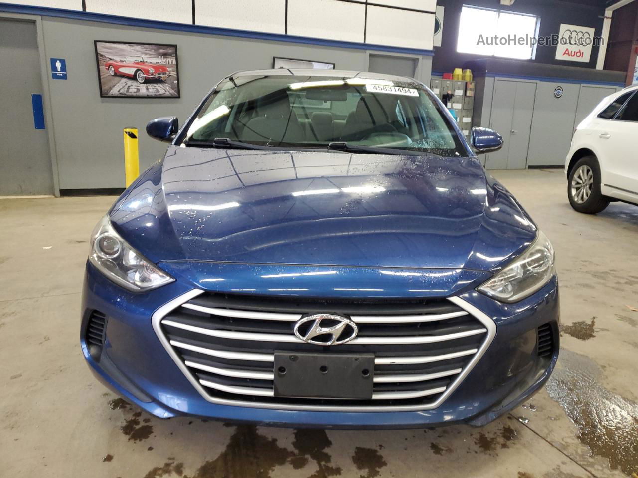 2017 Hyundai Elantra Se Синий vin: 5NPD74LF7HH100325