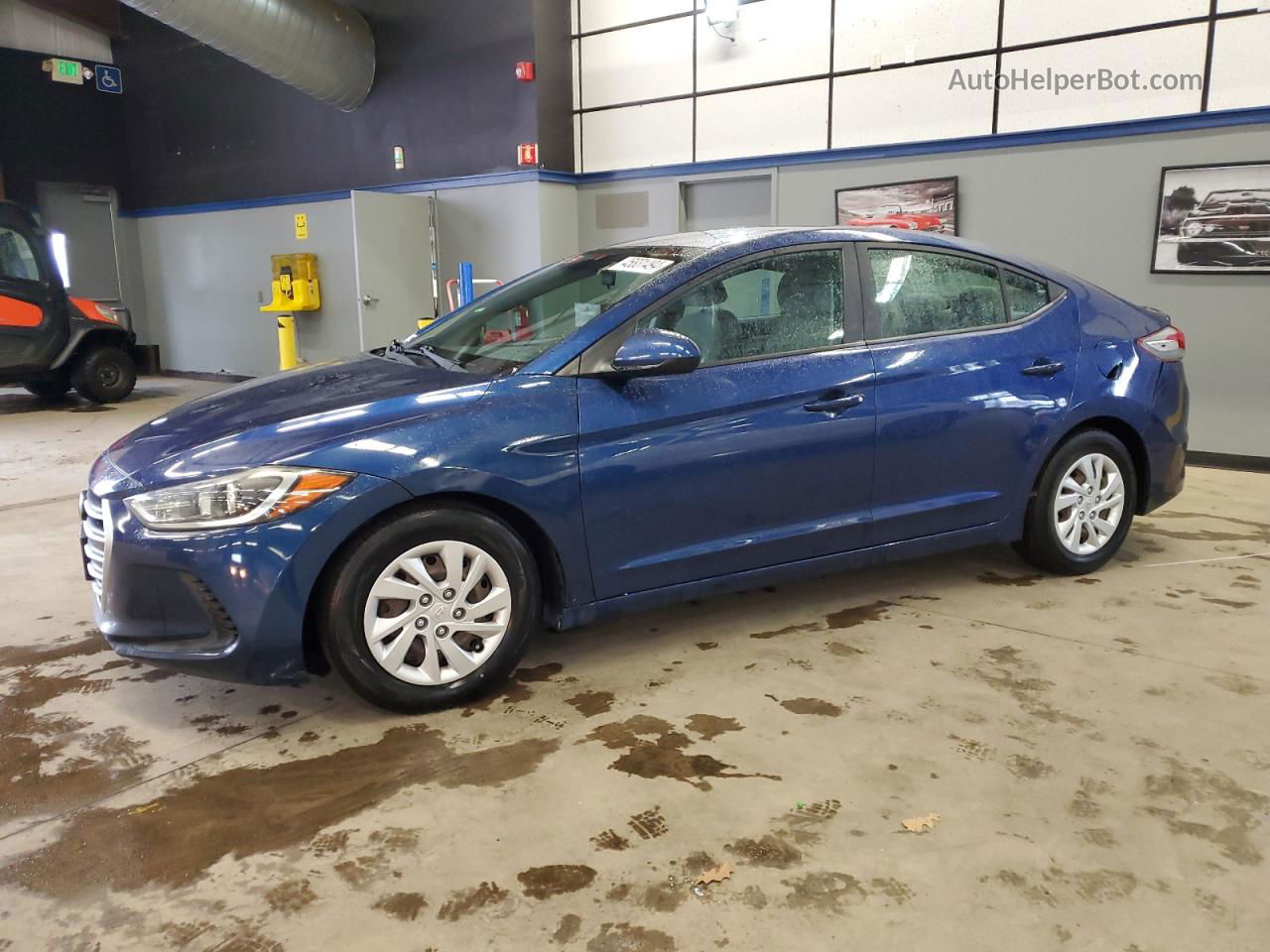 2017 Hyundai Elantra Se Синий vin: 5NPD74LF7HH100325